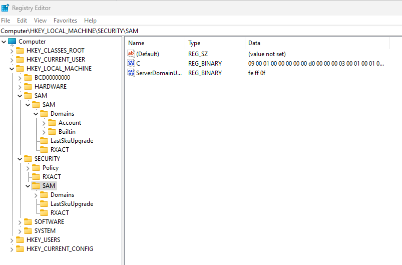 SYSTEM Registry View