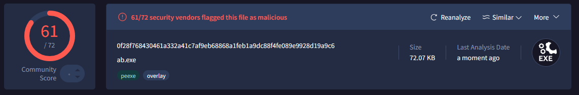 Plaintext Shellcode